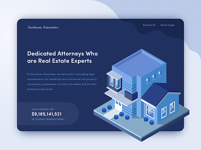 Law Firm Landing Page flat isometric landing page law web design