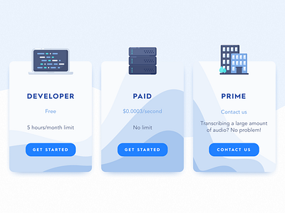 Pricing page