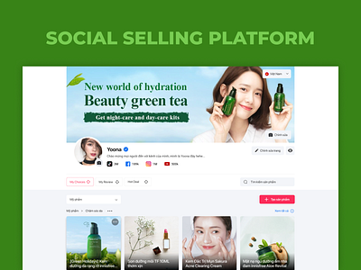 Social selling platform - Kols langdingpage