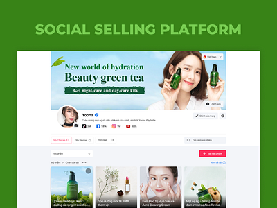 Social selling platform - Kols langdingpage landingpage