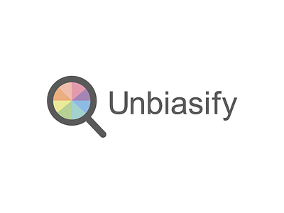 Unbiasify Logo branding chrome colors graphic design identity logo rainbow type typography ui ux vector