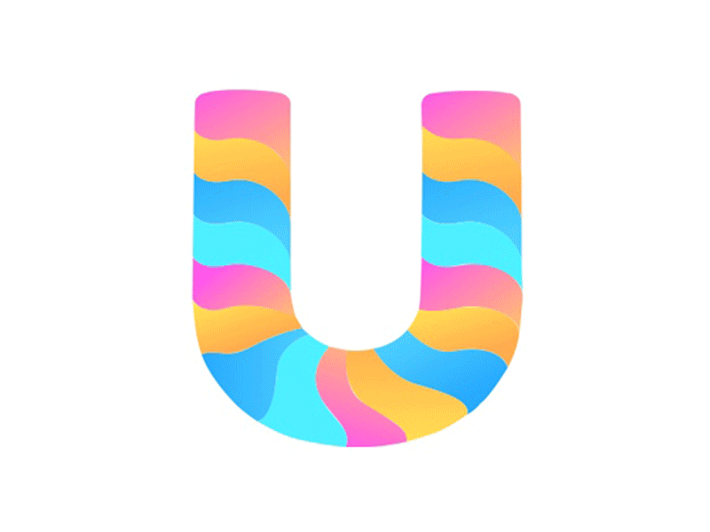 U exploration blue branding color colourful gif gradient icon illustration lettering logo typogaphy ui