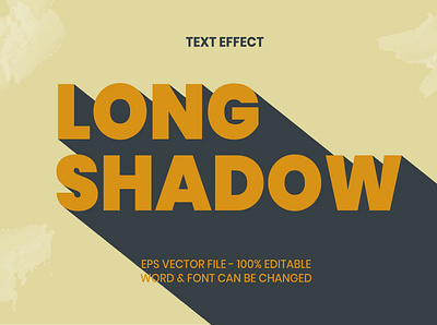 Text effect long shadow style for illustrator alphabet editable effect font letter lettering long modern retro shadow text typography vintage
