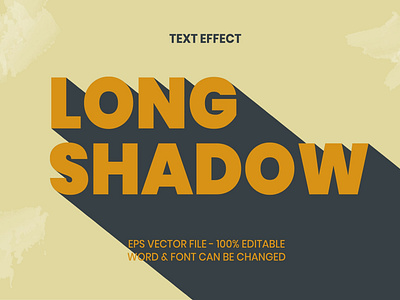Text effect long shadow style for illustrator alphabet editable effect font letter lettering long modern retro shadow text typography vintage