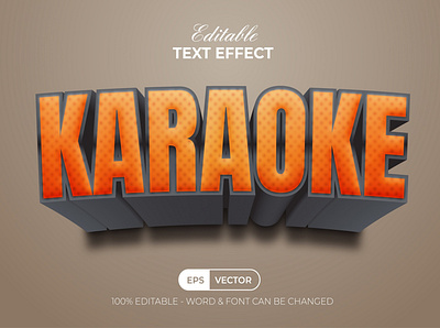3D Text Effect Orange Style For Illustrator 3d alphabet awesome design editable effect font illustration letter lettering modern orange text typography vector