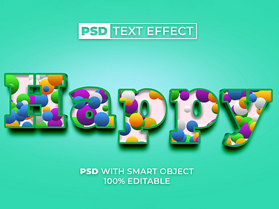 3D Text Effect Fun Style