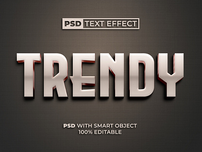 Trendy Text Effect Rose Gold Style for Photoshop