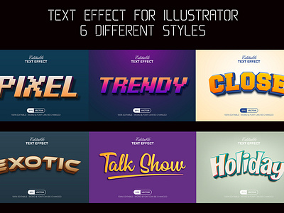 3D Text Effect Style