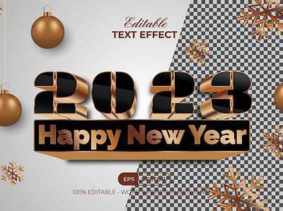 Gold Text Effect Happy New Year 2023 Style 2023 new year 3d font 3d text effect christmas design editable effect font gold text effect golden gradient letter lettering new year party text text effect text effect typography type typography