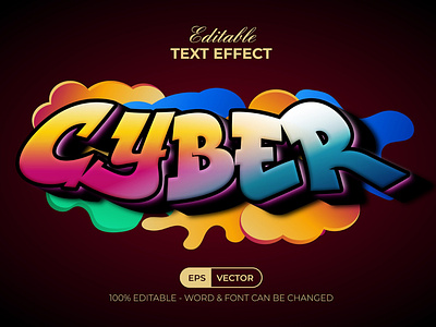 Cyber Graffiti Text Effect Style