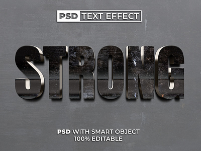 PSD Metal Text Effect Style