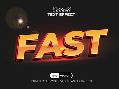 3D Text Effect Fast Style