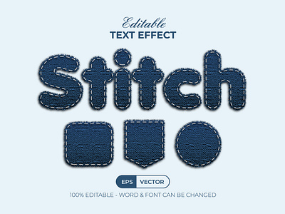 Stitch Text Effect Style