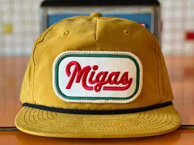 Migas Hat apparel austin badge custom type food identity lettering logo mexican migas patch patch hat retro texas type vintage