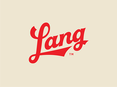 Lang Beer Co austin beer custom hand identity lang lettering logo old shcool retro script type vintage