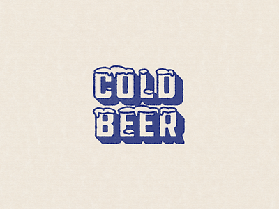 cold beer by SAMPLE on Dribbble