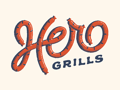 WEINER american austin custom type grill halftone hot dog lettering outdoor sam obrien sausage texture tuesday type united states