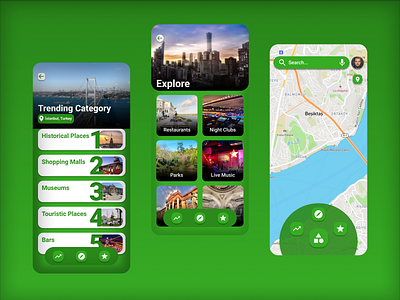 Map Navigation App app app design design dribble figma map map design mobile app navigation navigation app navigation app design ui