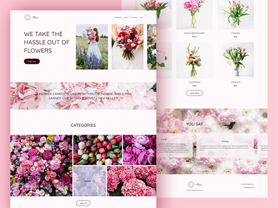 Flower shop — Website design