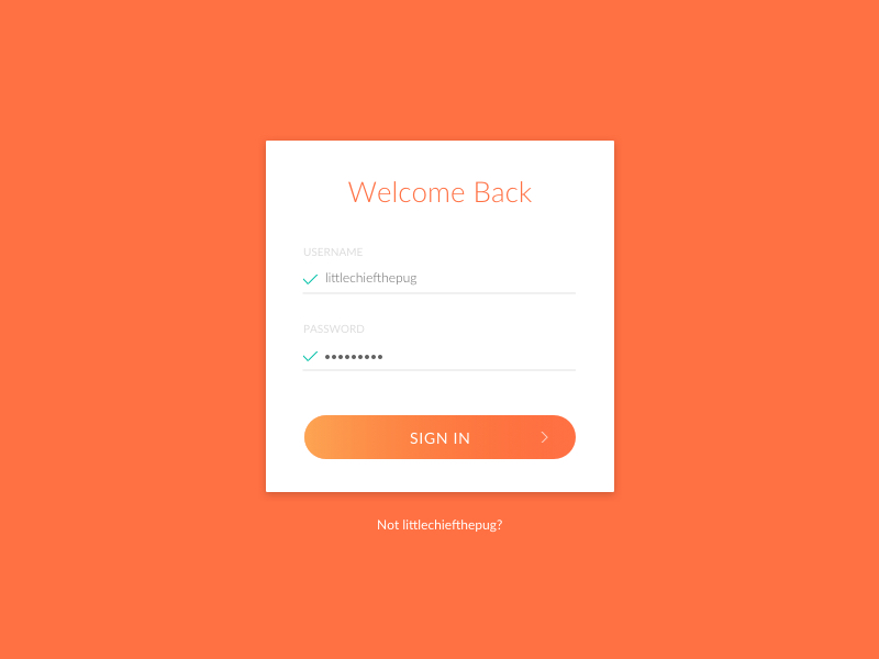 Log In - Daily UI #001 by Morgan Gore on Dribbble