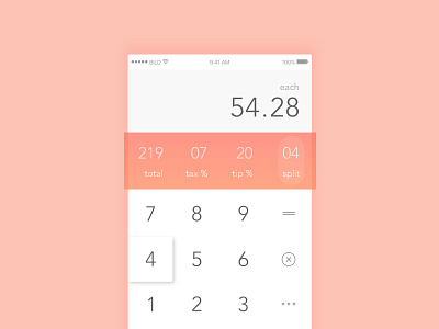 Calculator - Daily UI 004