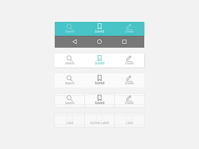 Material Fixed Bottom Nav bottom navigation material design nav process ui