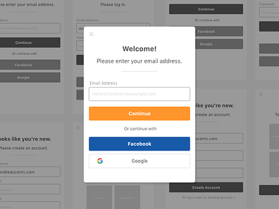 Registration Modal form modal registration ui