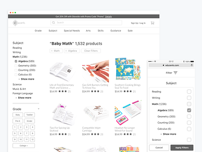 Search Results Page daily ui ecommerce filters search search filter ui