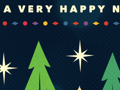 Christmas - flyer blue christmas green halftone new nye star tree xmas year yellow