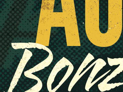 Bonza - Flyer aussie australia bonza day gold halftone