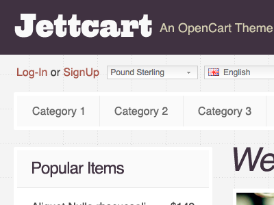 Jettcart - OpenCart Template opencart template web