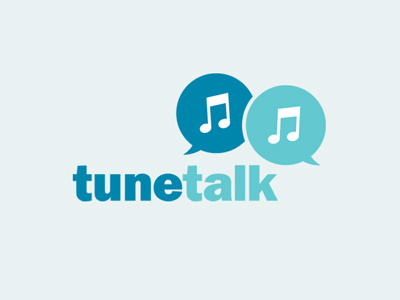 Tunetalk blue chat logo notes talk tune