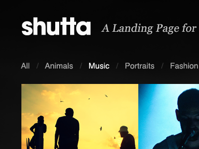Shutta - Landing Page