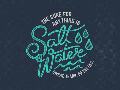 Salt Water Cure Type endreoladesign lettering salt water cure