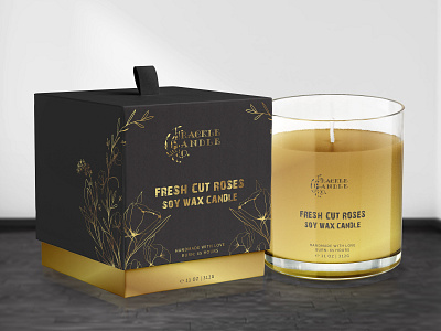 Candle Label & Box Packaging Design