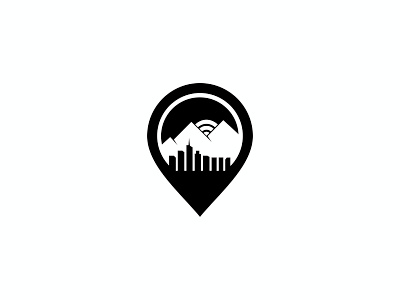 Internet Adventure Club adventure branding cities connection design flat icon identity internet logo minimal pin website