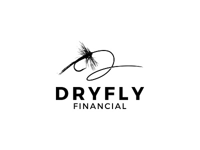 Dray Fly Financial accounting branding design financial flat fly fishing identity letter design mark minimal planner silhoutte vector