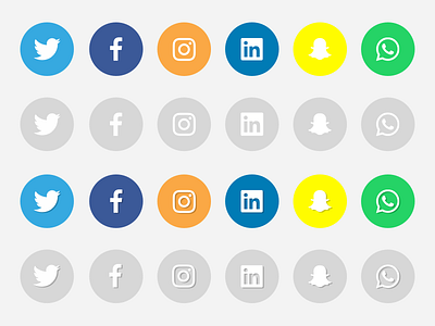 Social Icons Sketch File + PNG + SVG by Dante van der Heijden on Dribbble