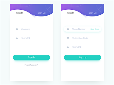 Day 001 - Login Form 100days daily001 daily100 dailyui flat form interface login sign sign in sign up