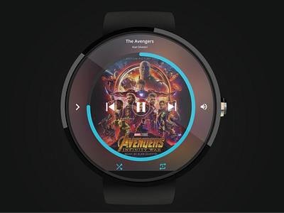 Daily UI 009 Music App dailyui009 dailyuichallenge graphicdesign ui ux uidesign visualdesign watch ui