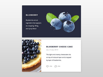 Card blueberry card daily design daily ui design food fruit ui ui kit ux