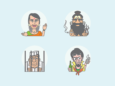 Unquestioned Identity art character design doodle drawing eunuch identity illustration india people sadhu sticker