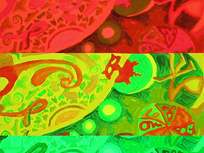Color study 2 for color-changing mural