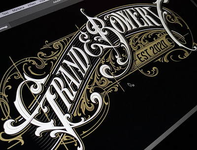 Grand & Bowery - vector grand bowery hand lettering logotype schmetzer typography vector