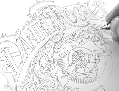 Daniel Rocha - sketch hand lettering logotype schmetzer sketch typography