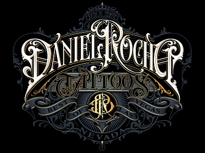 Daniel Rocha - vector hand lettering logotype monogram schmetzer typography vector