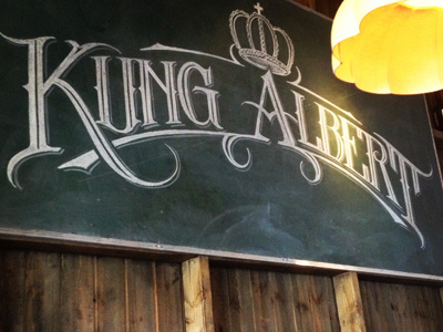 Kung Albert albert board chalk drawn hand kung schmetzer typography wall