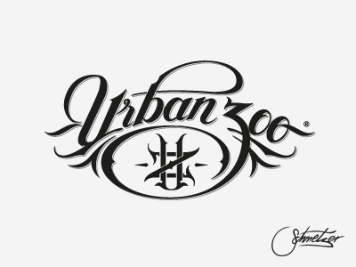 Urban Zoo logotype monogram schmetzer script urban uz zoo