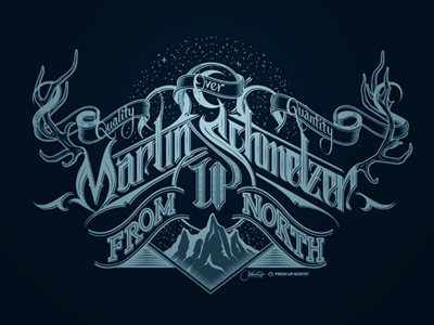 From Up North from letterer lettering north schmetzer type typography up vector