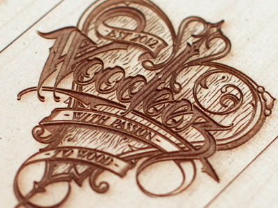 Woodeez engraving illustration laser schmetzer typographic wood woodeez